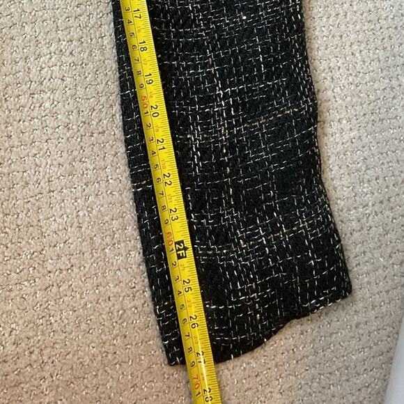 NWT L’agence Logan Tweed Trousers Size 2 Black Gold - Picture 8 of 9